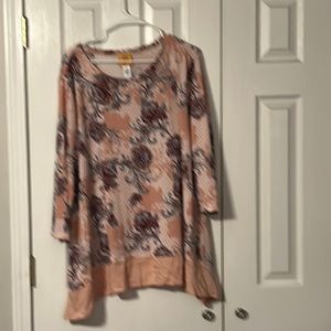 Ruby Rd - Pink floral sweater - Size 2X NWOT